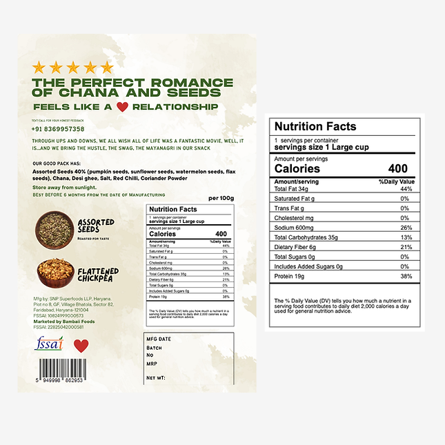 Chana jor garam with seedmix