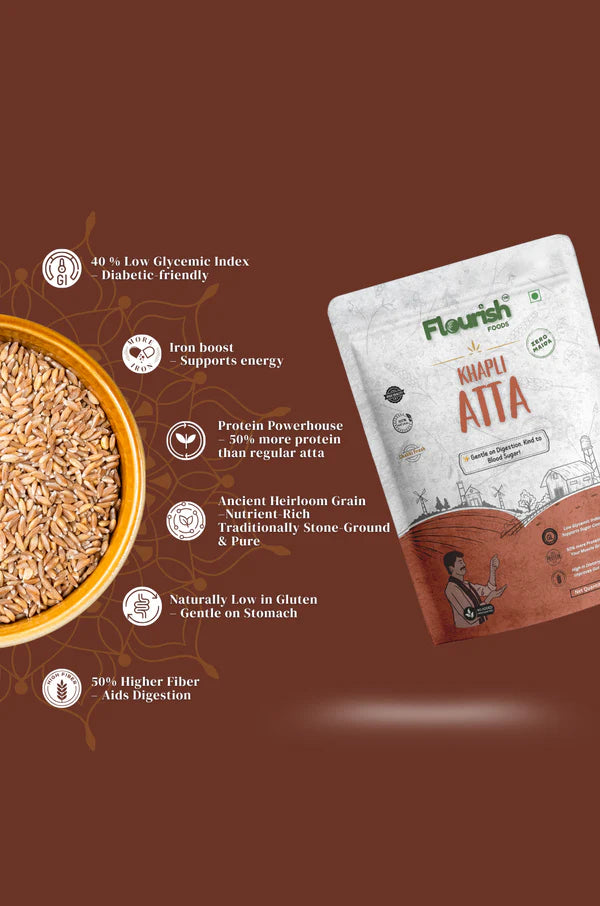 Khapli (Emmer Wheat) Atta